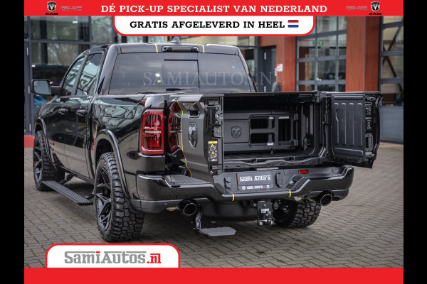 Dodge Ram 1500 DE MEEST LUXUEUZE PICK UP LIMITED NIGHT HIGH OUTPUT H.O 540PK 706 Nm 2025 | XB9 | MASSAGE | BOM VOL | CREW CAB | DUBBELE CABINE | GRIJSKENTEKEN | VOORRAAD NR 2353 - 5412