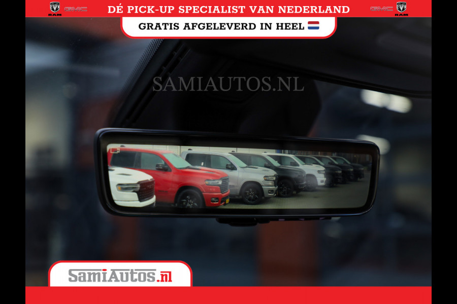 Dodge Ram 1500 DE MEEST LUXUEUZE PICK UP LIMITED NIGHT HIGH OUTPUT H.O 540PK 706 Nm 2025 | XB9 | MASSAGE | BOM VOL | CREW CAB | DUBBELE CABINE | GRIJSKENTEKEN | VOORRAAD NR 2353 - 5412