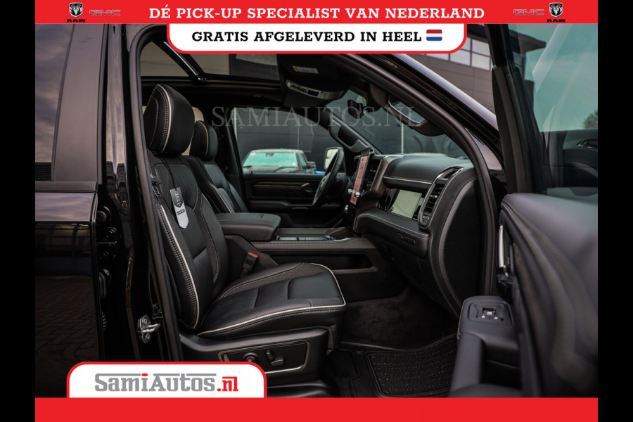 Dodge Ram 1500 DE MEEST LUXUEUZE PICK UP LIMITED NIGHT HIGH OUTPUT H.O 540PK 706 Nm 2025 | XB9 | MASSAGE | BOM VOL | CREW CAB | DUBBELE CABINE | GRIJSKENTEKEN | VOORRAAD NR 2353 - 5412