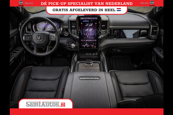 Dodge Ram 1500 DE MEEST LUXUEUZE PICK UP LIMITED NIGHT HIGH OUTPUT H.O 540PK 706 Nm 2025 | XB9 | MASSAGE | BOM VOL | CREW CAB | DUBBELE CABINE | GRIJSKENTEKEN | VOORRAAD NR 2353 - 5412