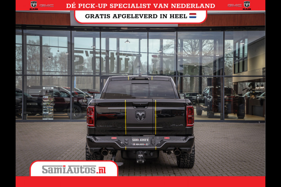 Dodge Ram 1500 DE MEEST LUXUEUZE PICK UP LIMITED NIGHT HIGH OUTPUT H.O 540PK 706 Nm 2025 | XB9 | MASSAGE | BOM VOL | CREW CAB | DUBBELE CABINE | GRIJSKENTEKEN | VOORRAAD NR 2353 - 5412