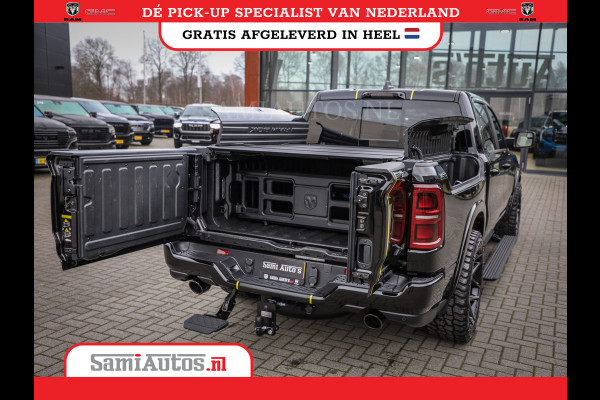 Dodge Ram 1500 DE MEEST LUXUEUZE PICK UP LIMITED NIGHT HIGH OUTPUT H.O 540PK 706 Nm 2025 | XB9 | MASSAGE | BOM VOL | CREW CAB | DUBBELE CABINE | GRIJSKENTEKEN | VOORRAAD NR 2353 - 5412