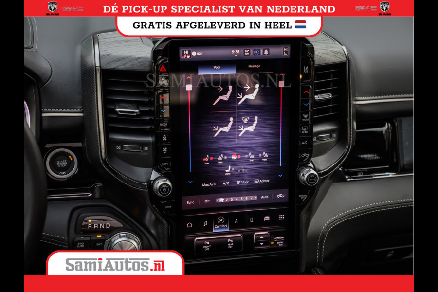 Dodge Ram 1500 DE MEEST LUXUEUZE PICK UP LIMITED NIGHT HIGH OUTPUT H.O 540PK 706 Nm 2025 | XB9 | MASSAGE | BOM VOL | CREW CAB | DUBBELE CABINE | GRIJSKENTEKEN | VOORRAAD NR 2353 - 5412