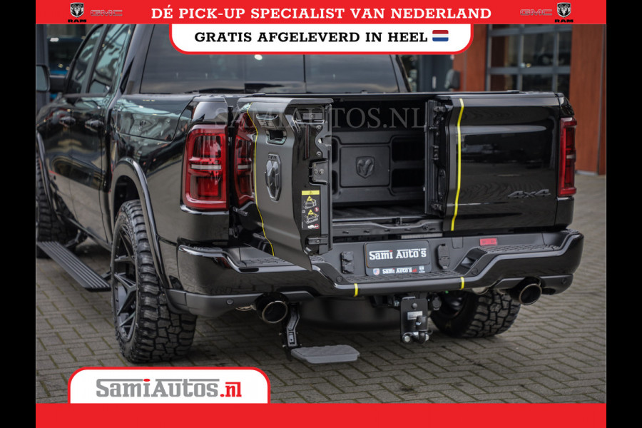 Dodge Ram 1500 DE MEEST LUXUEUZE PICK UP LIMITED NIGHT HIGH OUTPUT H.O 540PK 706 Nm 2025 | XB9 | MASSAGE | BOM VOL | CREW CAB | DUBBELE CABINE | GRIJSKENTEKEN | VOORRAAD NR 2353 - 5412
