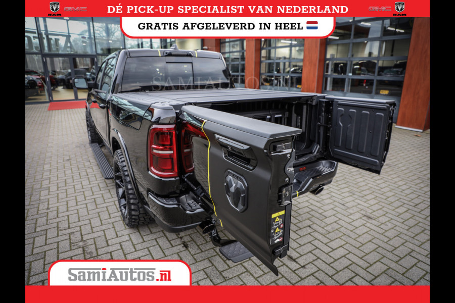 Dodge Ram 1500 DE MEEST LUXUEUZE PICK UP LIMITED NIGHT HIGH OUTPUT H.O 540PK 706 Nm 2025 | XB9 | MASSAGE | BOM VOL | CREW CAB | DUBBELE CABINE | GRIJSKENTEKEN | VOORRAAD NR 2353 - 5412