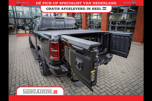 Dodge Ram 1500 DE MEEST LUXUEUZE PICK UP LIMITED NIGHT HIGH OUTPUT H.O 540PK 706 Nm 2025 | XB9 | MASSAGE | BOM VOL | CREW CAB | DUBBELE CABINE | GRIJSKENTEKEN | VOORRAAD NR 2353 - 5412