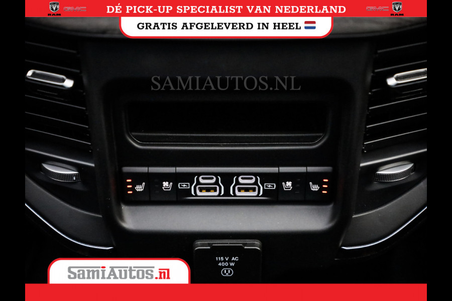 Dodge Ram 1500 DE MEEST LUXUEUZE PICK UP LIMITED NIGHT HIGH OUTPUT H.O 540PK 706 Nm 2025 | XB9 | MASSAGE | BOM VOL | CREW CAB | DUBBELE CABINE | GRIJSKENTEKEN | VOORRAAD NR 2353 - 5412