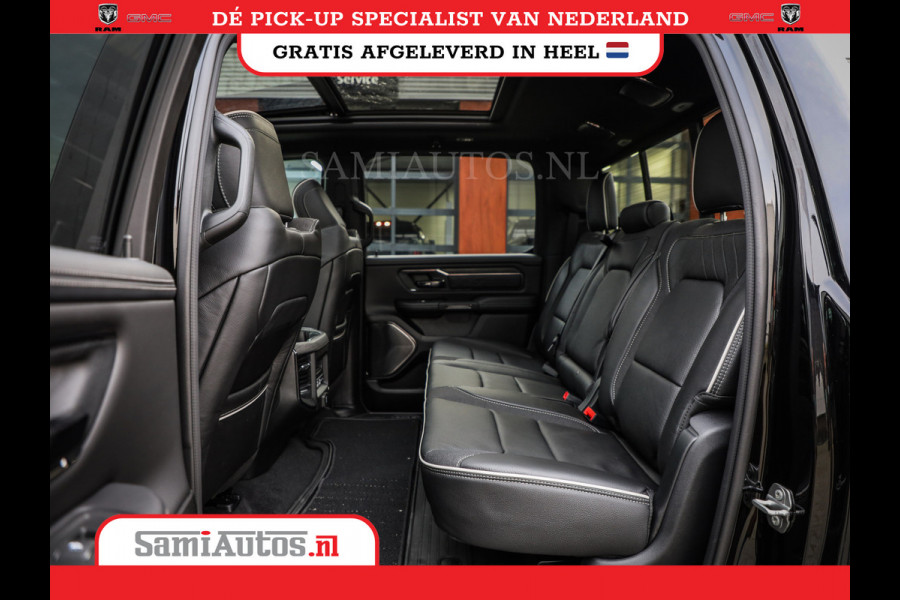 Dodge Ram 1500 DE MEEST LUXUEUZE PICK UP LIMITED NIGHT HIGH OUTPUT H.O 540PK 706 Nm 2025 | XB9 | MASSAGE | BOM VOL | CREW CAB | DUBBELE CABINE | GRIJSKENTEKEN | VOORRAAD NR 2353 - 5412