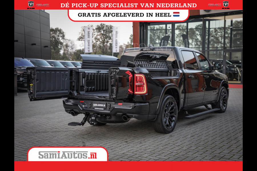 Dodge Ram 1500 DE MEEST LUXUEUZE PICK UP LIMITED NIGHT HIGH OUTPUT H.O 540PK 706 Nm 2025 | XB9 | MASSAGE | BOM VOL | CREW CAB | DUBBELE CABINE | GRIJSKENTEKEN | VOORRAAD NR 2334 - 5409