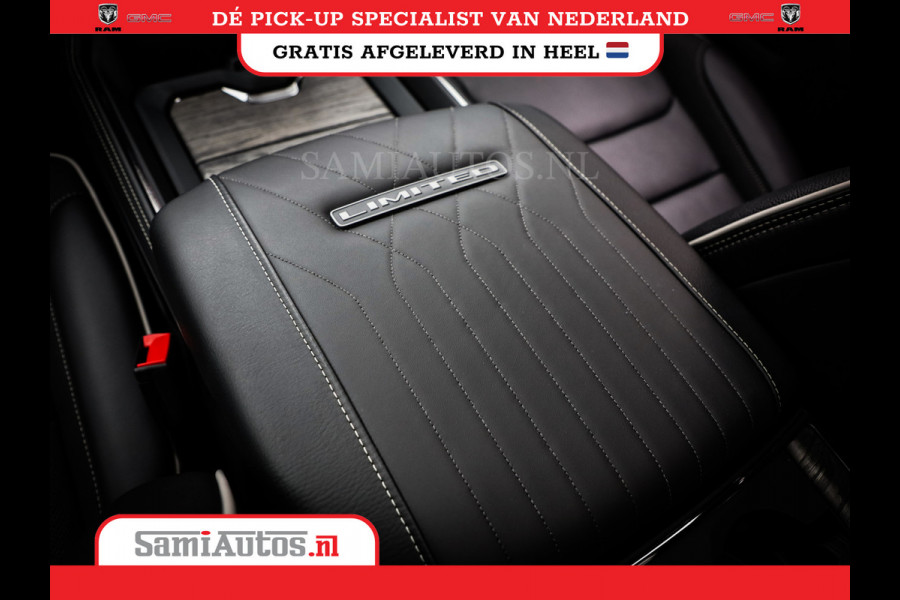 Dodge Ram 1500 DE MEEST LUXUEUZE PICK UP LIMITED NIGHT HIGH OUTPUT H.O 540PK 706 Nm 2025 | XB9 | MASSAGE | BOM VOL | CREW CAB | DUBBELE CABINE | GRIJSKENTEKEN | VOORRAAD NR 2334 - 5409