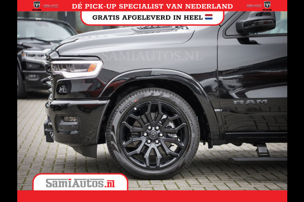 Dodge Ram 1500 DE MEEST LUXUEUZE PICK UP LIMITED NIGHT HIGH OUTPUT H.O 540PK 706 Nm 2025 | XB9 | MASSAGE | BOM VOL | CREW CAB | DUBBELE CABINE | GRIJSKENTEKEN | VOORRAAD NR 2334 - 5409