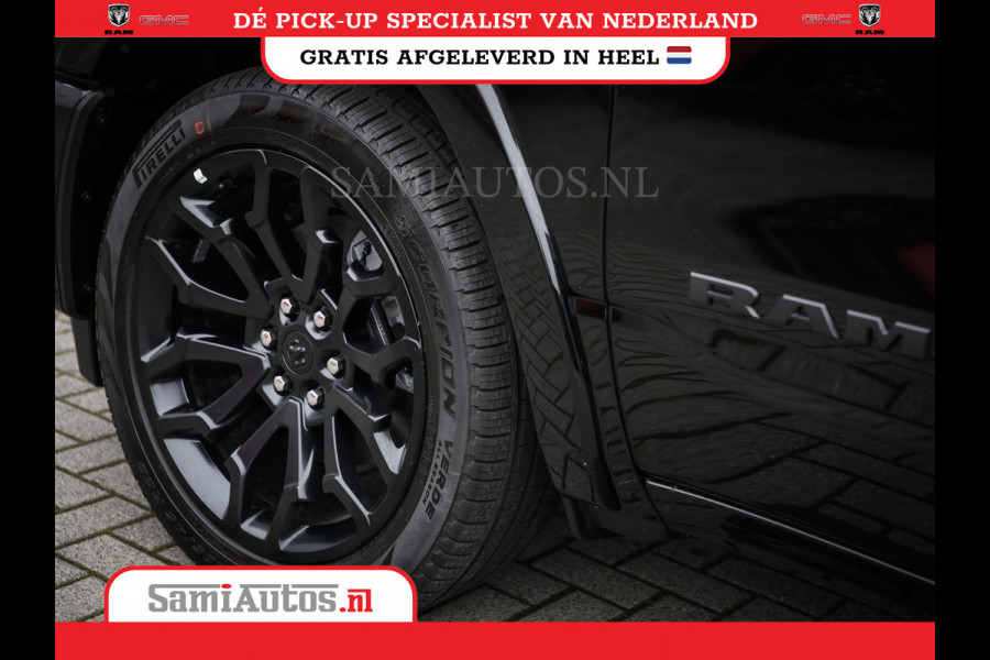 Dodge Ram 1500 DE MEEST LUXUEUZE PICK UP LIMITED NIGHT HIGH OUTPUT H.O 540PK 706 Nm 2025 | XB9 | MASSAGE | BOM VOL | CREW CAB | DUBBELE CABINE | GRIJSKENTEKEN | VOORRAAD NR 2334 - 5409