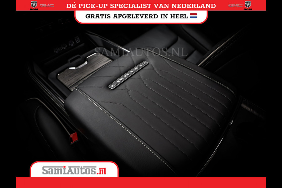 Dodge Ram 1500 DE MEEST LUXUEUZE PICK UP LIMITED NIGHT HIGH OUTPUT H.O 540PK 706 Nm 2025 | XB9 | MASSAGE | BOM VOL | CREW CAB | DUBBELE CABINE | GRIJSKENTEKEN | VOORRAAD NR 2334 - 5409