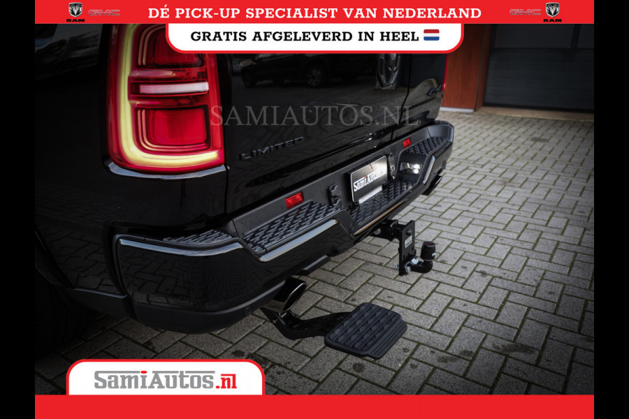 Dodge Ram 1500 DE MEEST LUXUEUZE PICK UP LIMITED NIGHT HIGH OUTPUT H.O 540PK 706 Nm 2025 | XB9 | MASSAGE | BOM VOL | CREW CAB | DUBBELE CABINE | GRIJSKENTEKEN | VOORRAAD NR 2334 - 5409