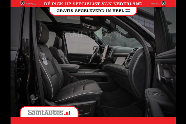 Dodge Ram 1500 DE MEEST LUXUEUZE PICK UP LIMITED NIGHT HIGH OUTPUT H.O 540PK 706 Nm 2025 | XB9 | MASSAGE | BOM VOL | CREW CAB | DUBBELE CABINE | GRIJSKENTEKEN | VOORRAAD NR 2334 - 5409