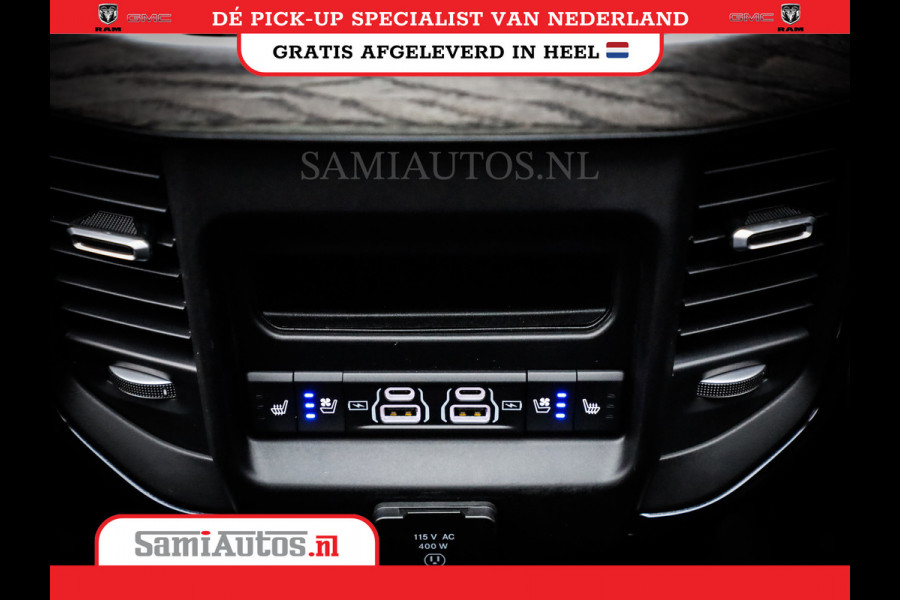 Dodge Ram 1500 DE MEEST LUXUEUZE PICK UP LIMITED NIGHT HIGH OUTPUT H.O 540PK 706 Nm 2025 | XB9 | MASSAGE | BOM VOL | CREW CAB | DUBBELE CABINE | GRIJSKENTEKEN | VOORRAAD NR 2334 - 5409
