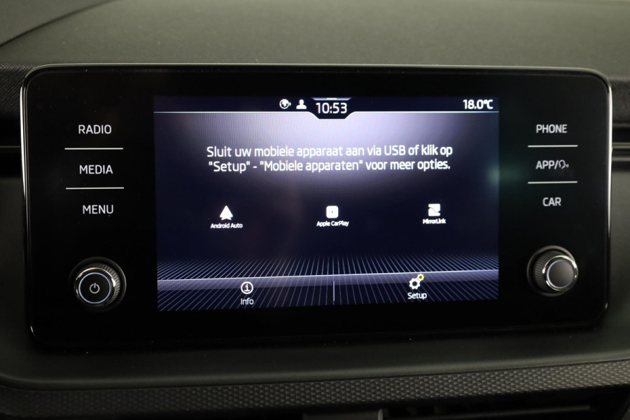 Škoda Kamiq 1.0 TSI Ambition 110 pk Automaat (DSG) | Verlengde garantie | Navigatie via App | Parkeersensoren achter | LED koplampen | Autom. airco |