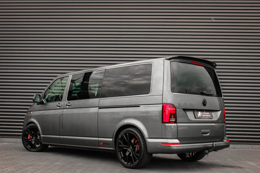 Volkswagen Transporter 2.0 TDI L2H1 30 DC BULLI 199PK DUBBEL CABINE / LEDEREN BEKLEDING / PDC / VERLAGINGSVEREN / 2X SCHUIFDEUR