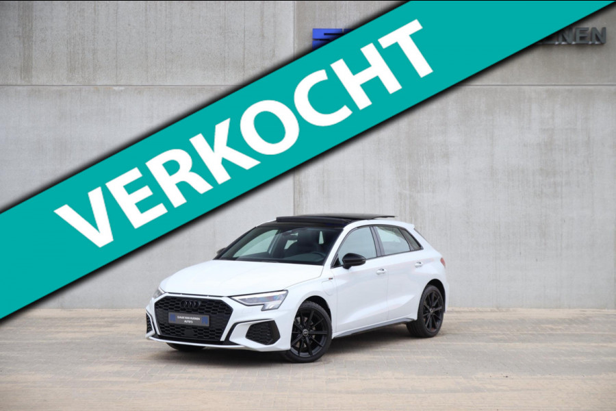 Audi A3 Sportback 40 TFSI e PHEV S Edition S-line 204pk S-Tronic! Panoramadak|Virtual Cockpit|Kuipstoelen|LED Matrix|Camera|Black