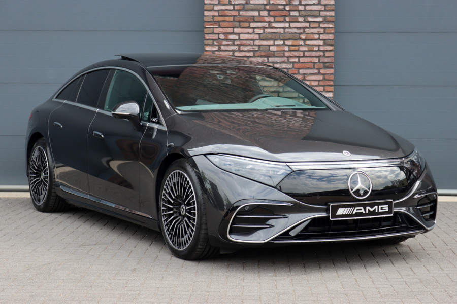Mercedes-Benz EQS 450+ AMG Line 108 kWh | ex btw. €56.500,- | MBUX Hyperscreen | Airmatic | Achterasbesturing | Massage | Stoelventilatie | HUD | Distronic+ | Burmester | Digital Light | Luchtkwaliteitspakket |