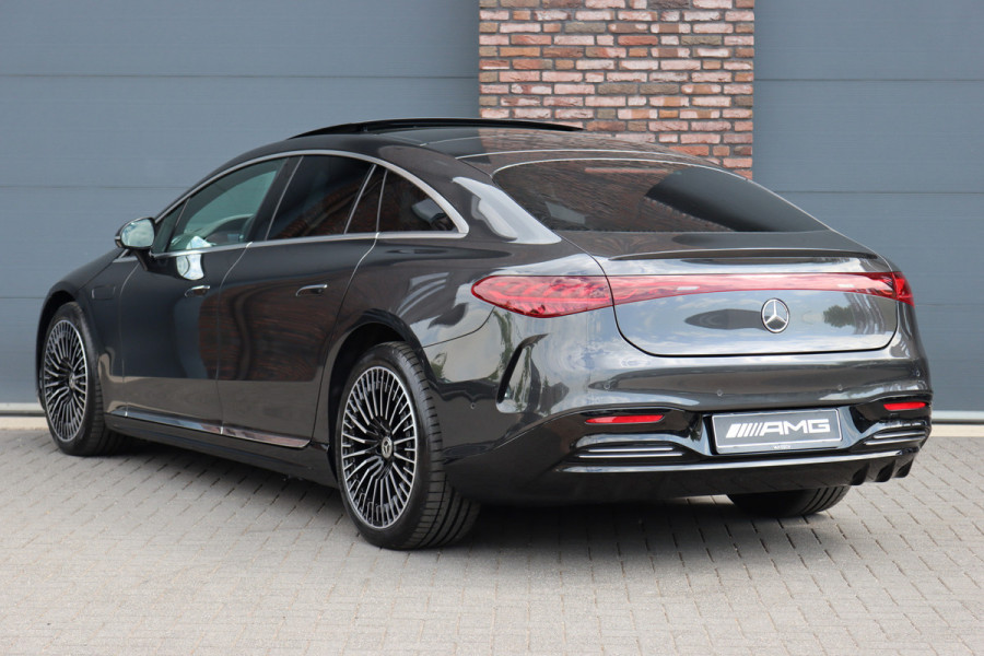Mercedes-Benz EQS 450+ AMG Line 108 kWh | ex btw. €56.500,- | MBUX Hyperscreen | Airmatic | Achterasbesturing | Massage | Stoelventilatie | HUD | Distronic+ | Burmester | Digital Light | Luchtkwaliteitspakket |