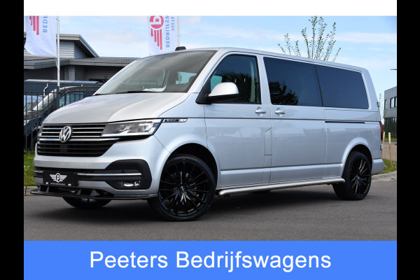 Volkswagen Transporter 2.0 TDI L2H1 30 DC Bulli Virtual, Adaptieve Cruise, Carplay, LED, Stoelverwarming, 199PK, Automaat, Sensoren, 2 x Schuifdeur, UNIEK!
