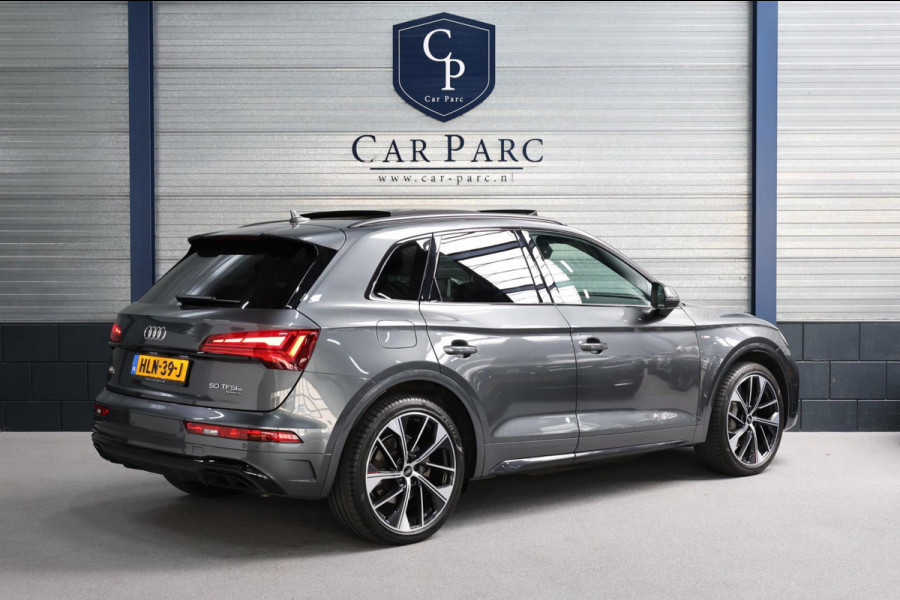 Audi Q5 50 TFSI e S edition 3x S-line BTW!/LED/VIRTUAL/B&O/SFEER/PANO/ALCANTARA+S.VERWARMING/21" LMV/CAM/ACC/ECC/12 MND GARANTIE!