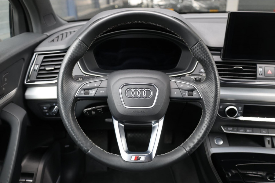 Audi Q5 50 TFSI e S edition 3x S-line BTW!/LED/VIRTUAL/B&O/SFEER/PANO/ALCANTARA+S.VERWARMING/21" LMV/CAM/ACC/ECC/12 MND GARANTIE!