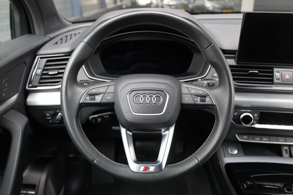 Audi Q5 50 TFSI e S edition 3x S-line BTW!/LED/VIRTUAL/B&O/SFEER/PANO/ALCANTARA+S.VERWARMING/21" LMV/CAM/ACC/ECC/12 MND GARANTIE!