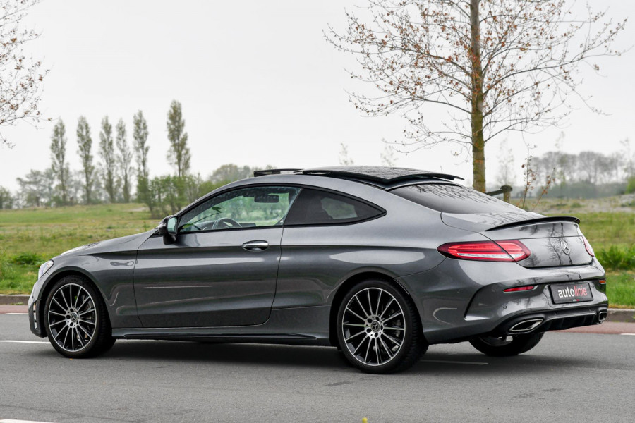 Mercedes-Benz C-Klasse Coupé 300 AMG Night. Pano, 360, Burm, Dodeh, Keyless, Sfeer, CarPlay, Multibeam!