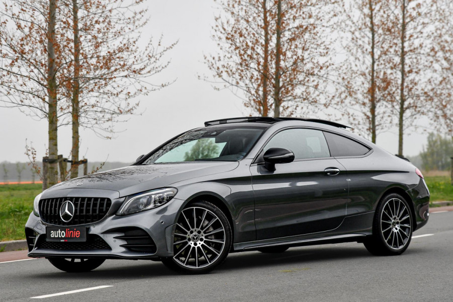Mercedes-Benz C-Klasse Coupé 300 AMG Night. Pano, 360, Burm, Dodeh, Keyless, Sfeer, CarPlay, Multibeam!