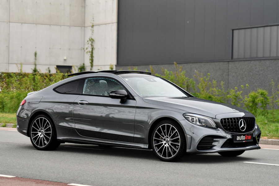 Mercedes-Benz C-Klasse Coupé 300 AMG Night. Pano, 360, Burm, Dodeh, Keyless, Sfeer, CarPlay, Multibeam!
