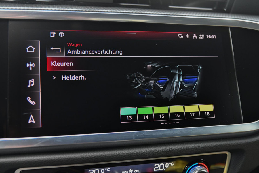 Audi Q3 Sportback 45 TFSI e 3x S-Line. Pano, ACC, Keyless, Sfeer, Dodeh, Camera, Matrix, 20'', Trekhaak, CarPlay!