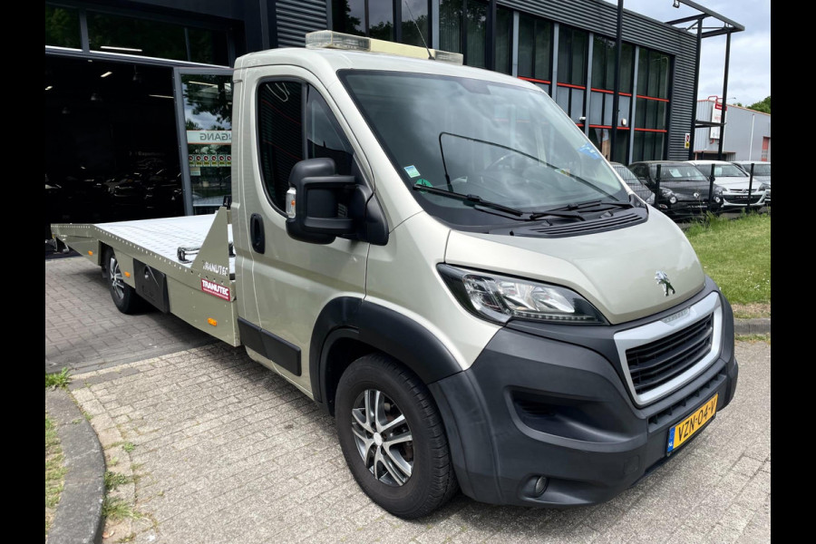 Peugeot Boxer 435 2.0 BlueHDI L3 Oprijwagen Tranutec Luchtvering Lier Cruise Control Airco 3 Persoons