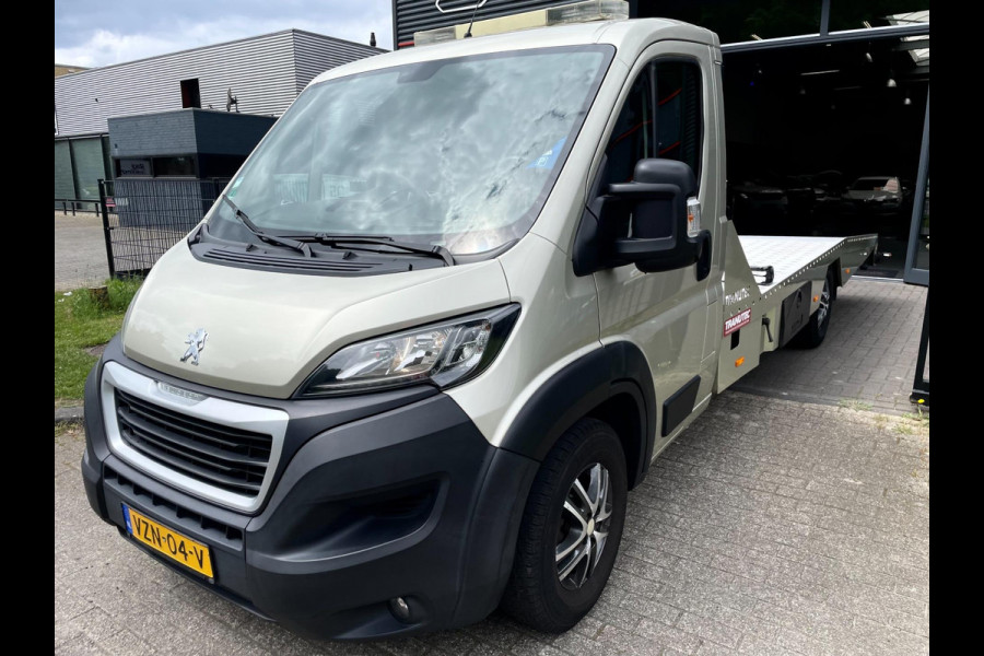 Peugeot Boxer 435 2.0 BlueHDI L3 Oprijwagen Tranutec Luchtvering Lier Cruise Control Airco 3 Persoons