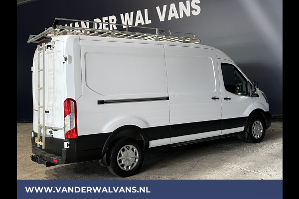 Ford Transit 2.0 TDCI 131pk L3H2 Euro6 Airco | 2800kg Trekhaak | Imperiaal | LED | Trap | Cruisecontrol Parkeersensoren, Bijrijdersbank