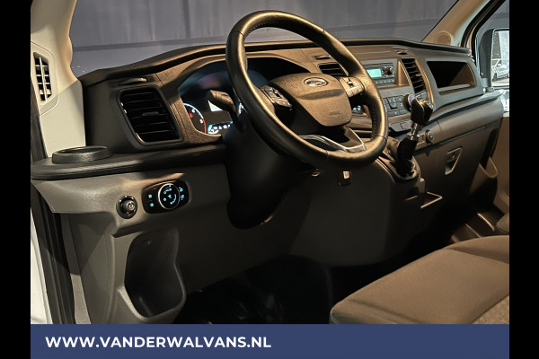 Ford Transit 2.0 TDCI 131pk L3H2 Euro6 Airco | 2800kg Trekhaak | Imperiaal | LED | Trap | Cruisecontrol Parkeersensoren, Bijrijdersbank