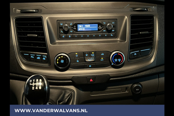 Ford Transit 2.0 TDCI 131pk L3H2 Euro6 Airco | 2800kg Trekhaak | Imperiaal | LED | Trap | Cruisecontrol Parkeersensoren, Bijrijdersbank