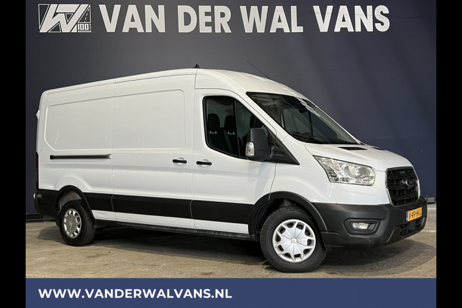 Ford Transit 2.0 TDCI 130pk L3H2 Euro6 Airco | Navigatie | Stoelverwarming | Camera | Apple Carplay | Android Auto LED, cruisecontrol, parkeersensoren, verwarmde voorruit, 2500kg trekvermogen