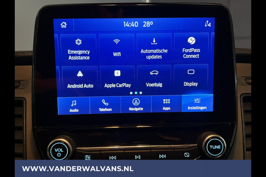 Ford Transit 2.0 TDCI 130pk L3H2 Euro6 Airco | Navigatie | Stoelverwarming | Camera | Apple Carplay | Android Auto LED, cruisecontrol, parkeersensoren, verwarmde voorruit, 2500kg trekvermogen