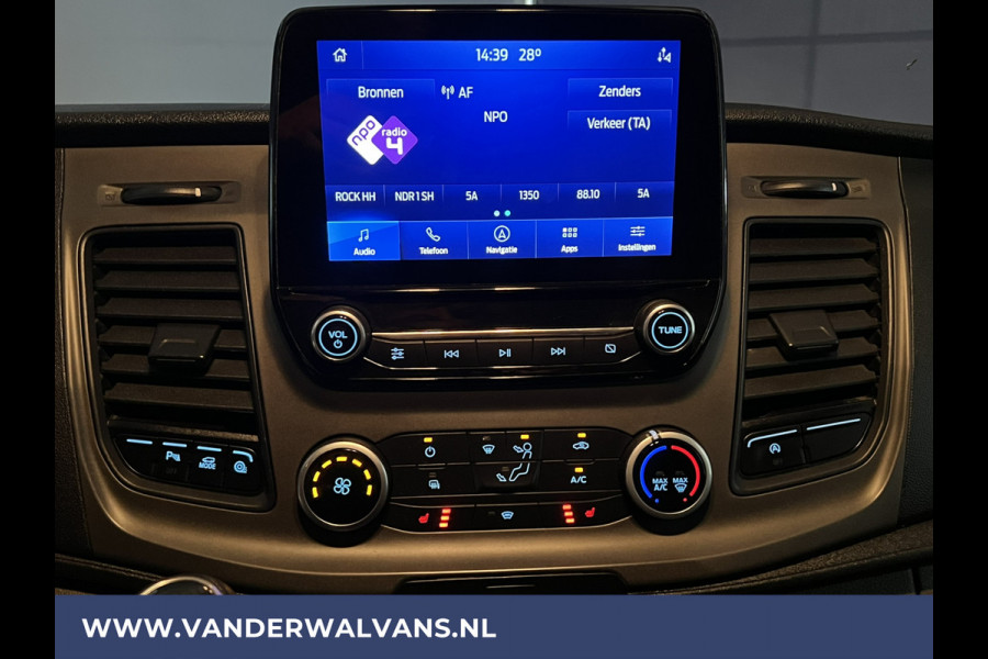 Ford Transit 2.0 TDCI 130pk L3H2 Euro6 Airco | Navigatie | Stoelverwarming | Camera | Apple Carplay | Android Auto LED, cruisecontrol, parkeersensoren, verwarmde voorruit, 2500kg trekvermogen