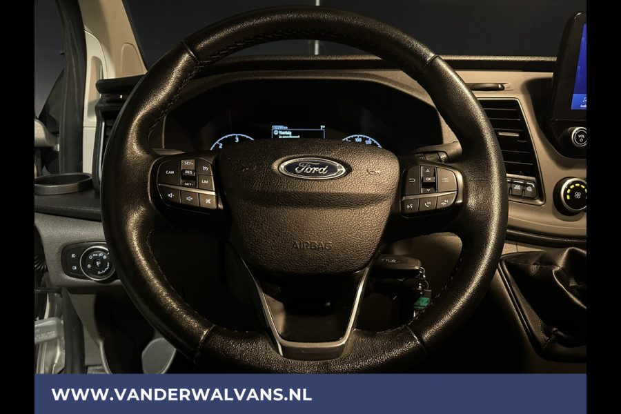 Ford Transit Custom 2.0 TDCI 130 pk L2H1 Euro6 Airco | Navigatie | LED | Cruisecontrol | Trekhaak Android Auto, Verwarmde voorruit, Parkeersensoren, Bijrijdersbank