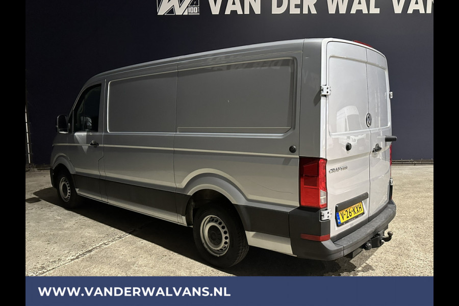 Volkswagen Crafter 2.0 TDI 140 pk L3H2 L2H1 Euro6 Airco | Navigatie | Apple Carplay | Android Auto | Trekhaak Parkeersensoren, Bijrijdersbank
