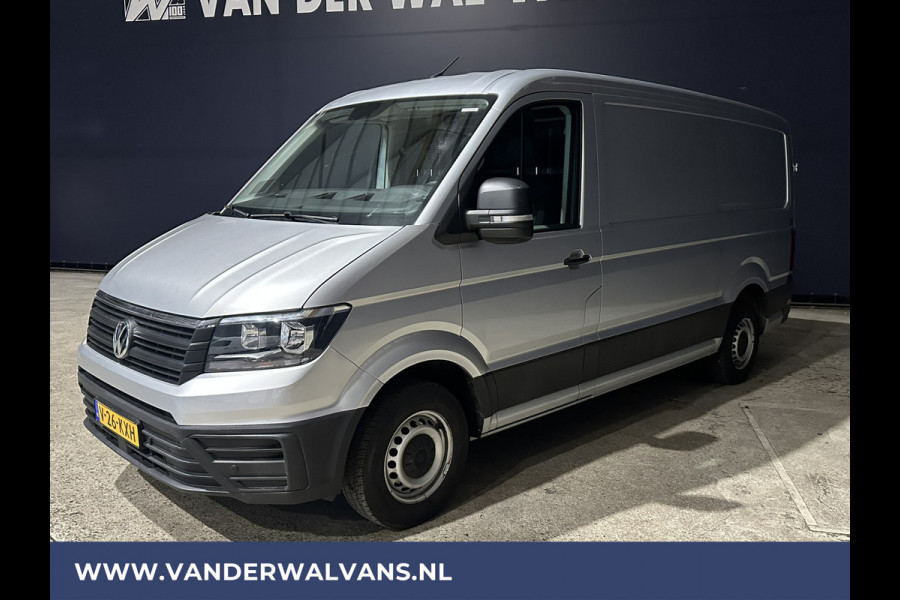 Volkswagen Crafter 2.0 TDI 140 pk L3H2 L2H1 Euro6 Airco | Navigatie | Apple Carplay | Android Auto | Trekhaak Parkeersensoren, Bijrijdersbank