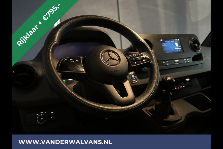 Mercedes-Benz Sprinter 314 CDI 143pk L3H2 Euro6 RIJKLAAR Airco | Camera | Sidebars | Apple Carplay | Android Auto Parkeersensoren, Bijrijdersbank