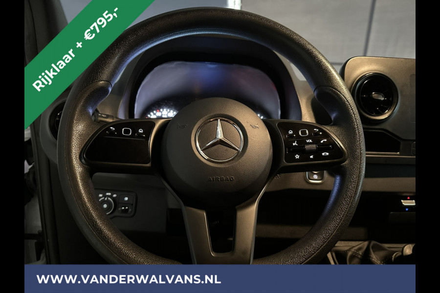 Mercedes-Benz Sprinter 314 CDI 143pk L3H2 Euro6 RIJKLAAR Airco | Camera | Sidebars | Apple Carplay | Android Auto Parkeersensoren, Bijrijdersbank