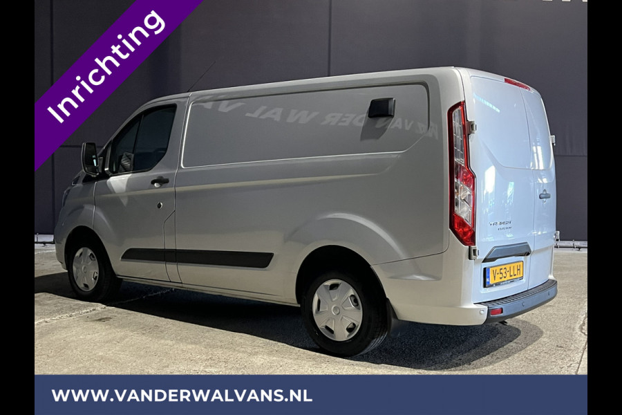 Ford Transit Custom 2.0 TDCI 130 pk L1H1 inrichting Euro6 Airco | Camera | LED | Apple Carplay | Cruisecontrol Parkeersensoren, Bijrijdersbank, 2500kg trekvermogen, stoelverwarming, verwarmde voorruit