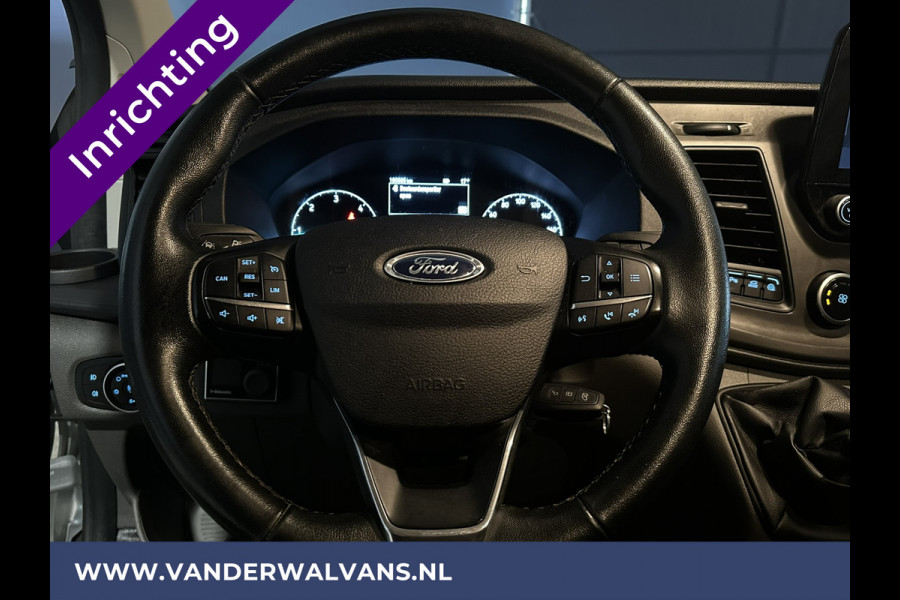 Ford Transit Custom 2.0 TDCI 130 pk L1H1 inrichting Euro6 Airco | Camera | LED | Apple Carplay | Cruisecontrol Parkeersensoren, Bijrijdersbank, 2500kg trekvermogen, stoelverwarming, verwarmde voorruit