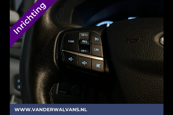 Ford Transit Custom 2.0 TDCI 130 pk L1H1 inrichting Euro6 Airco | Camera | LED | Apple Carplay | Cruisecontrol Parkeersensoren, Bijrijdersbank, 2500kg trekvermogen, stoelverwarming, verwarmde voorruit