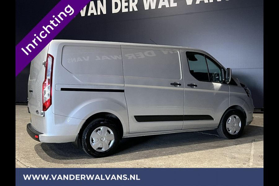 Ford Transit Custom 2.0 TDCI 130 pk L1H1 inrichting Euro6 Airco | Camera | LED | Apple Carplay | Cruisecontrol Parkeersensoren, Bijrijdersbank, 2500kg trekvermogen, stoelverwarming, verwarmde voorruit
